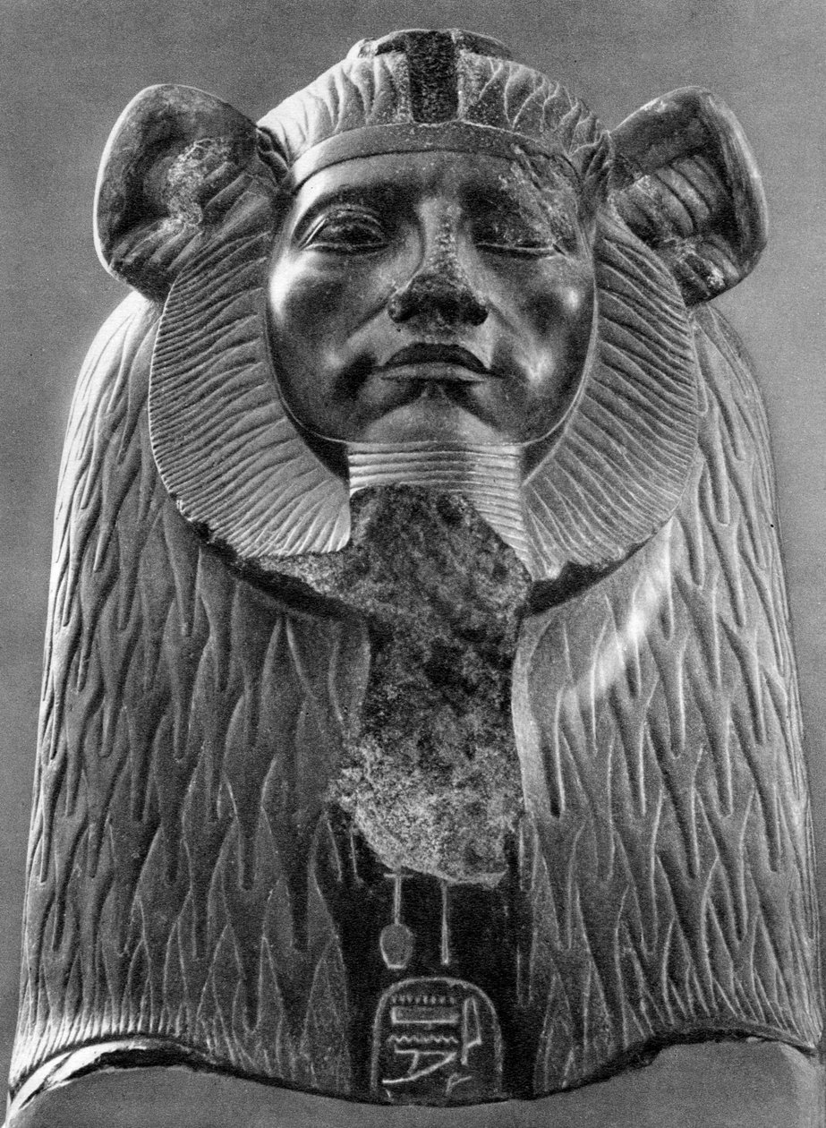 Kuningas Amenemhat III:n graniittisfinksi, n. 1820 eKr. 1936 tekijältä Unbekannt