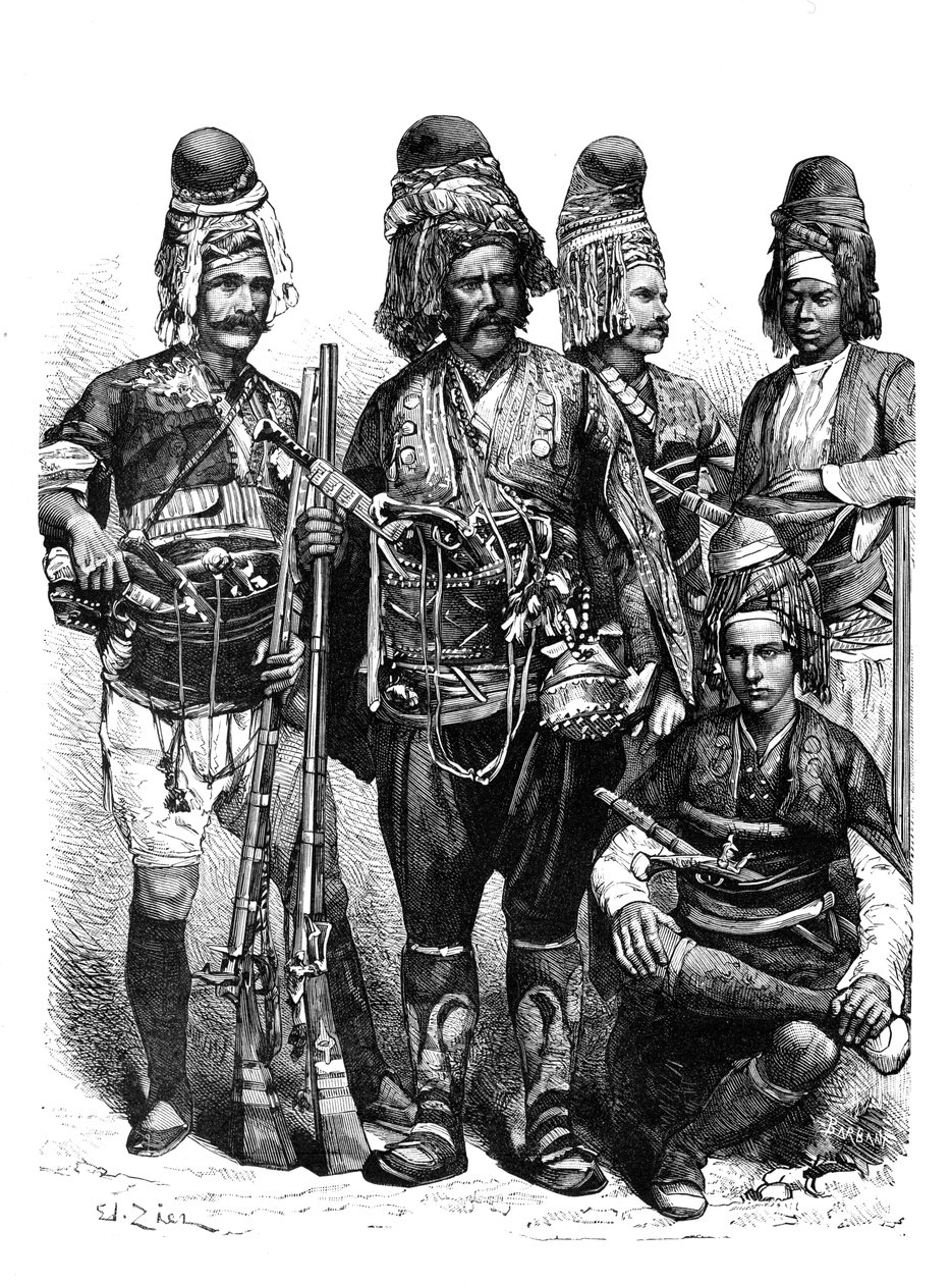 Ryhmä Zeibekkejä, Vähä-Aasia, 1895 tekijältä Unbekannt