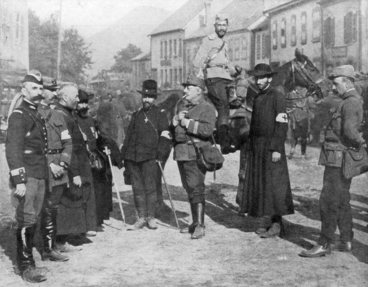 Ryhmä sotilaspappeja, ensimmäinen maailmansota, 1914 tekijältä Unbekannt
