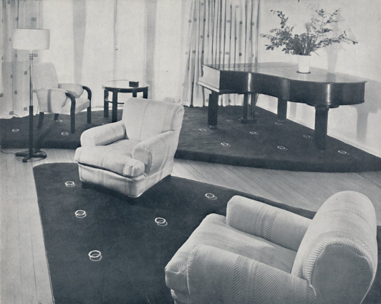Lounge, jonka suunnitteli ja toteutti Ian Henderson & Co., Lontoo, 1935 tekijältä Unbekannt