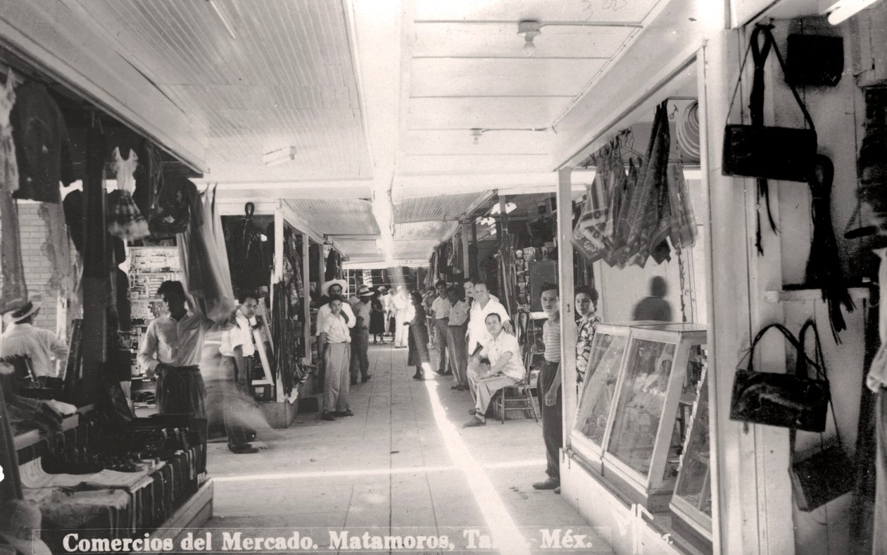 Markkinat Matamorosissa, Meksikossa, 1900-luku tekijältä Unbekannt
