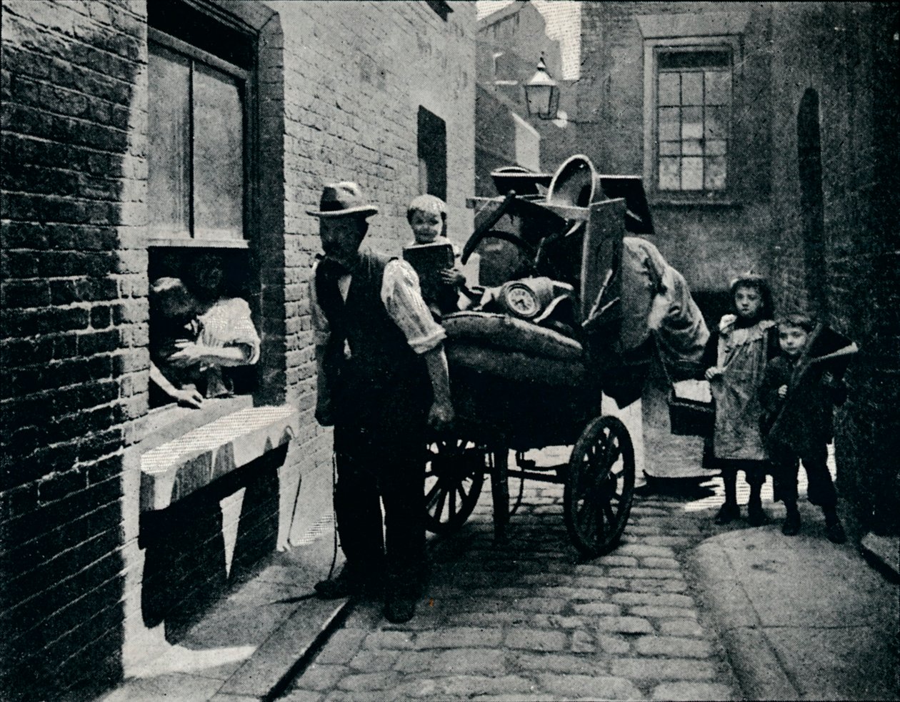 Muutto Slumopoliksessa, Lontoossa, 1901 1901 tekijältä Unbekannt