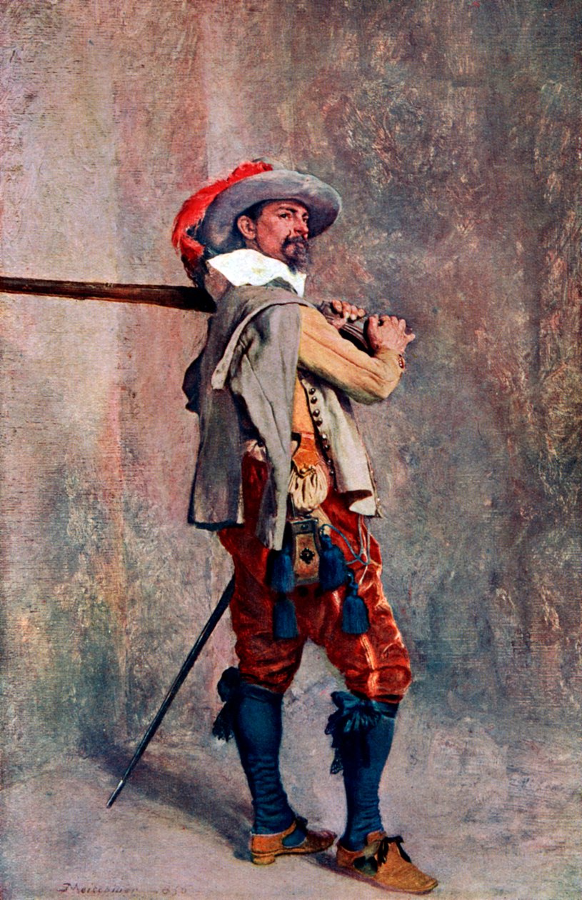 Muskettisoturi, c1600-c1650 1908-1909 tekijältä Unbekannt