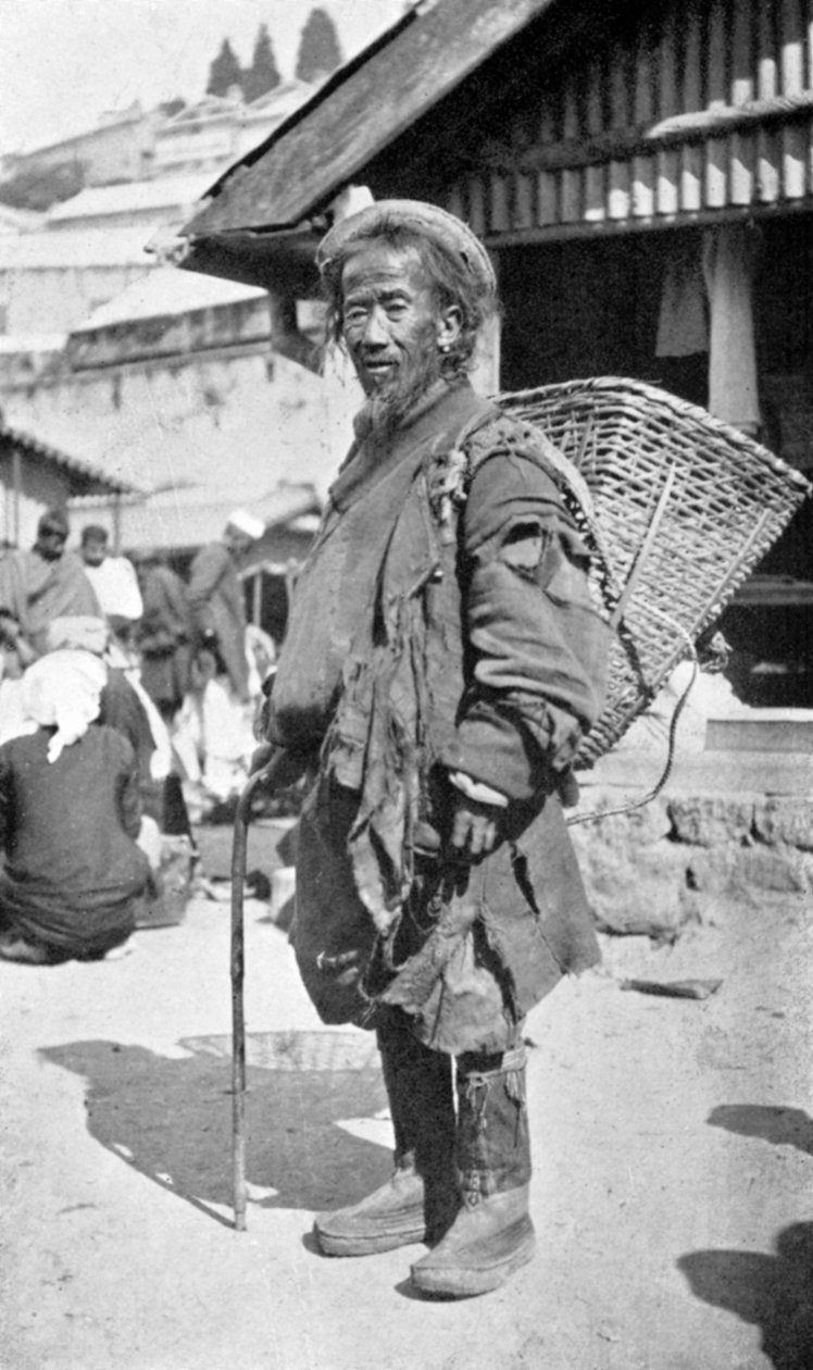 Kotoisin Darjeelingistä, Länsi-Bengalista, Intiasta, vuodelta 1910 tekijältä Unbekannt