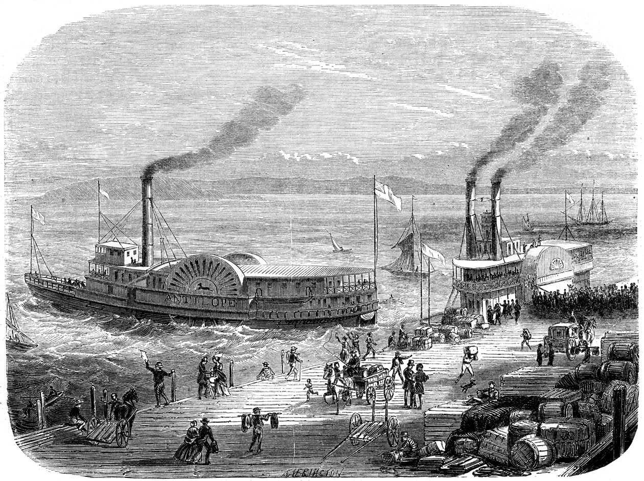 Laituri, San Francisco, Kalifornia, 1800-luku tekijältä Unbekannt