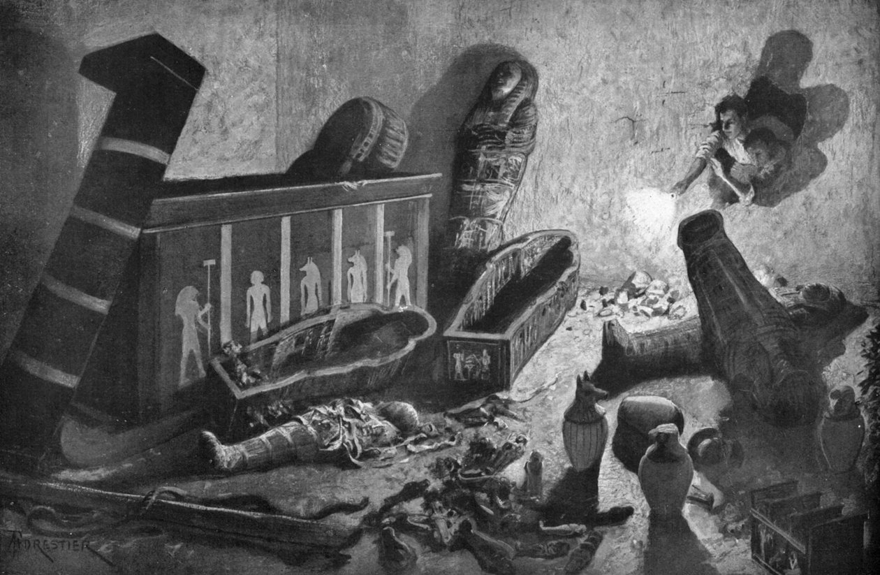 Ryöstetty egyptiläinen hauta, 1933-1934 tekijältä Unbekannt