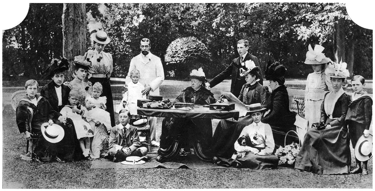 Kuninkaallisen perheen juhlat Osborne Housessa, Isle of Wight, 1890-1900, 1935 tekijältä Unbekannt