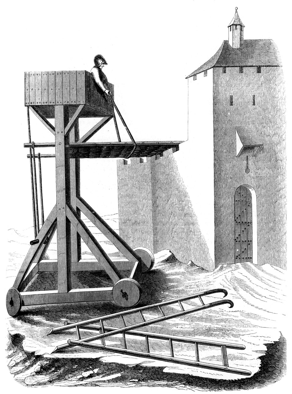 Piirityshyökkäystaso, 1400-luku 1849 tekijältä Unbekannt
