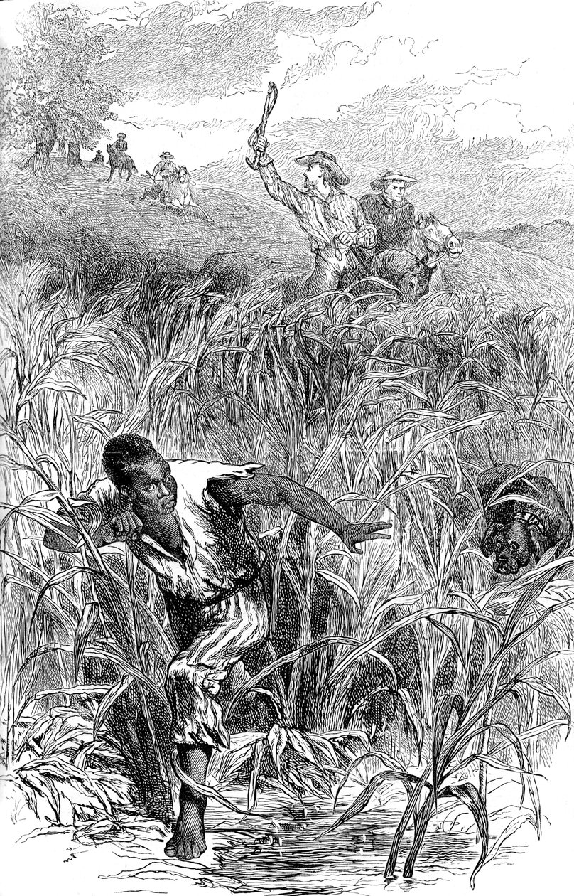 Orjanmetsästys, USA, 1800-luvun puoliväli v. 1880 tekijältä Unbekannt