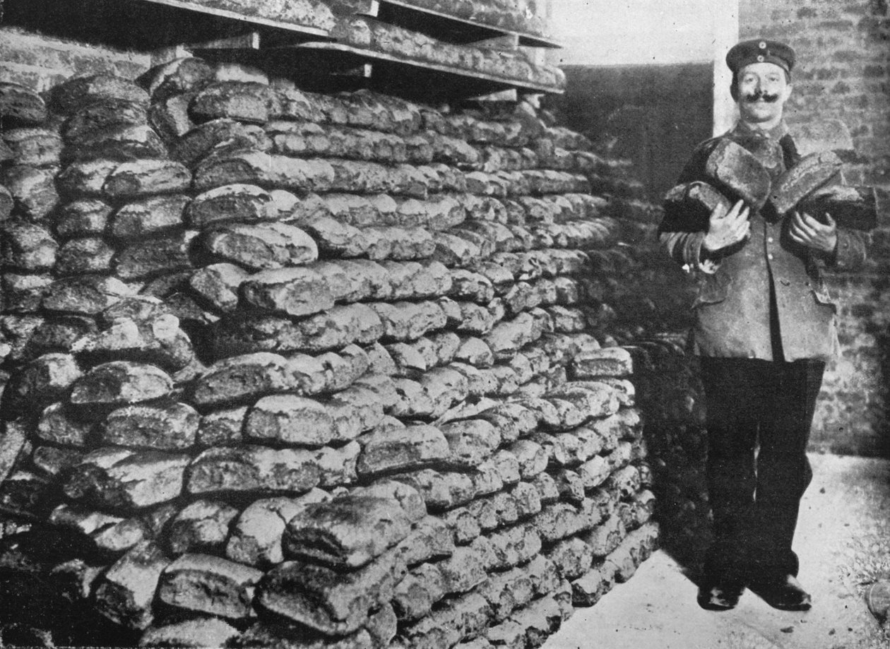 Sotaleivän varasto Saksan joukoille, 1915 tekijältä Unbekannt