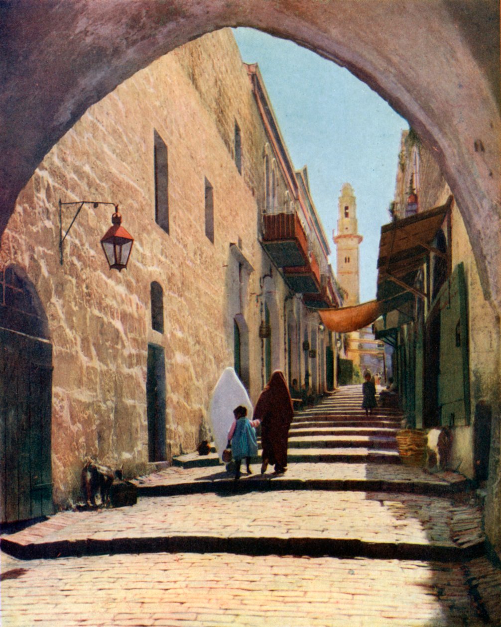 Katu Jerusalemissa Israelissa, 1926 tekijältä Unbekannt