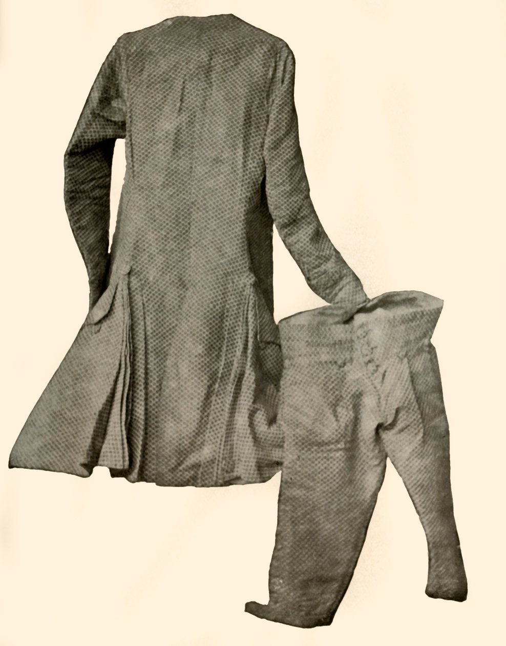 Samettipuku, jota käytti Robert Livingston Clermont Manorista, New Yorkista, n. 1740, 1937. tekijältä Unbekannt