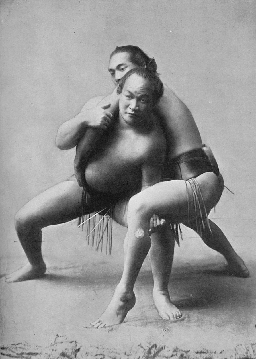 Sumopaini japanilaisen ammattilaisparin välillä, 1902 tekijältä Unbekannt