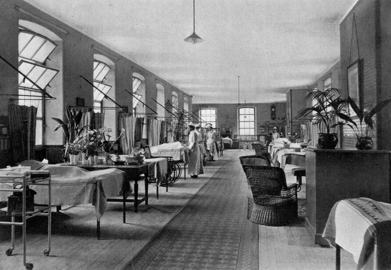 Osasto Guys Hospitalissa, Southwarkissa, Lontoossa, 1904 tekijältä Unbekannt
