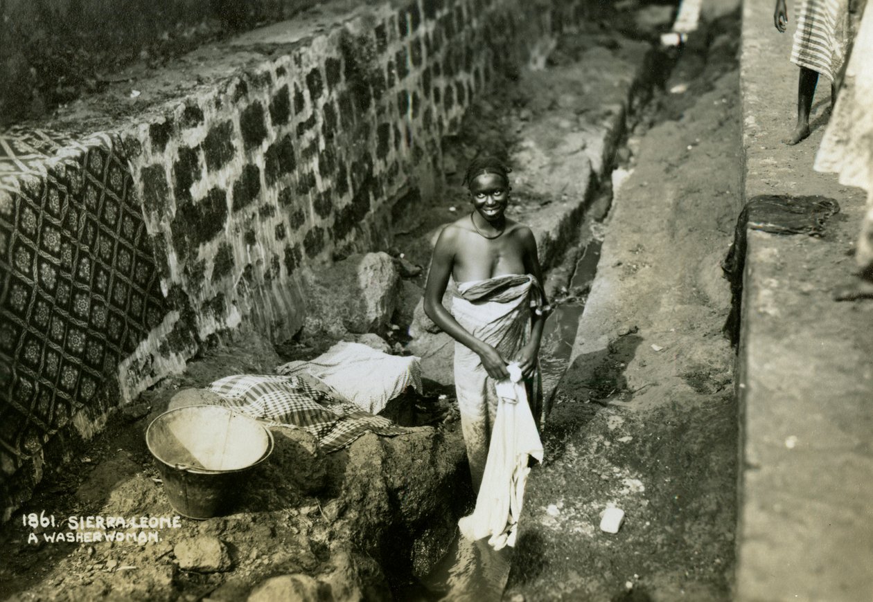 Pesukone, Sierra Leone, 1900-luku tekijältä Unbekannt