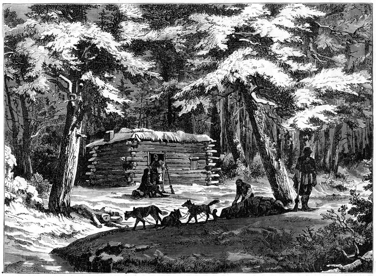 Talvimaja Saskatchewanin maassa Kanadassa, 1877 tekijältä Unbekannt