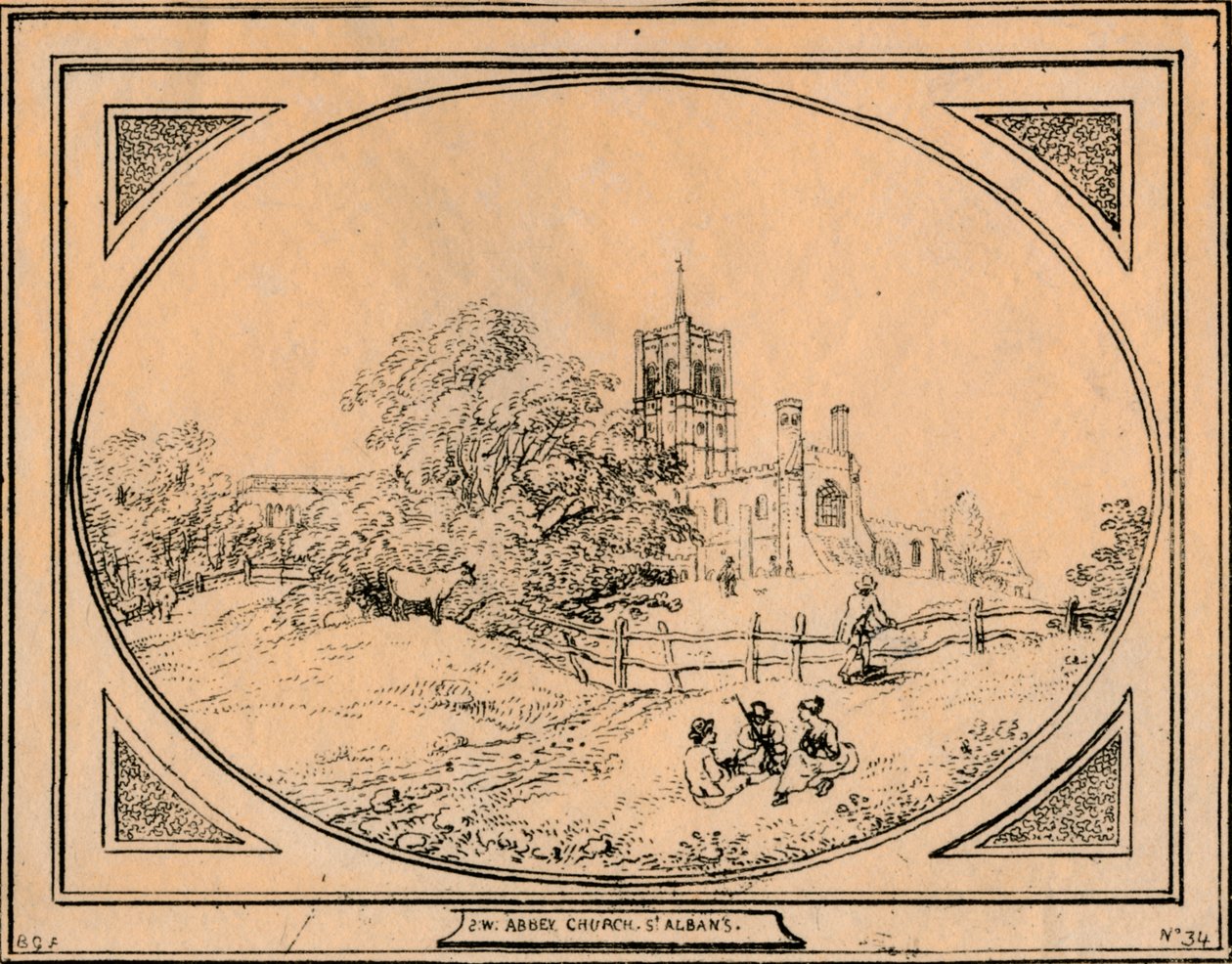 Abbey Church, St. Albans, 1782 tekijältä Unbekannt