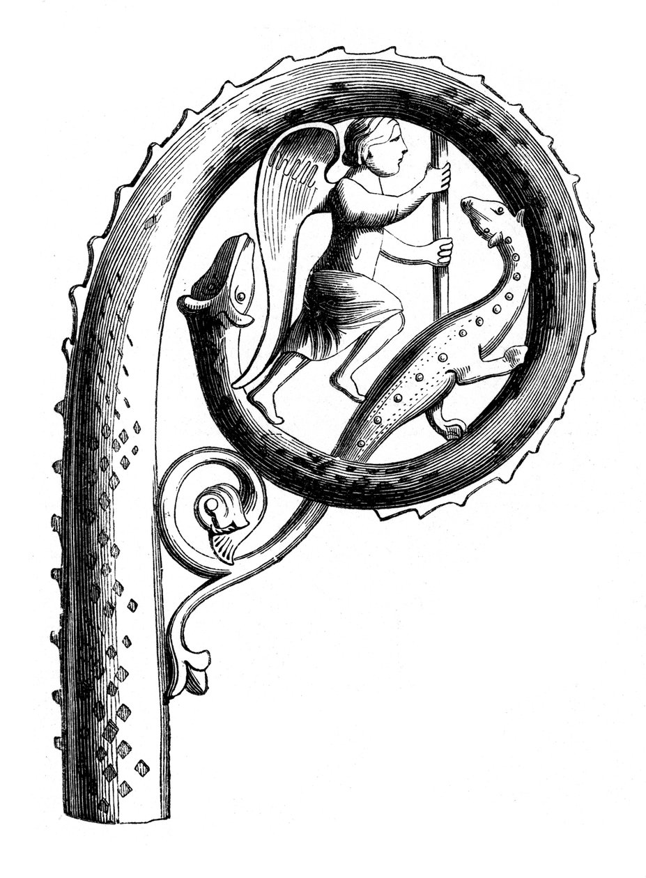 Abbots crozier, 1200-luku, 1870 tekijältä Unbekannt
