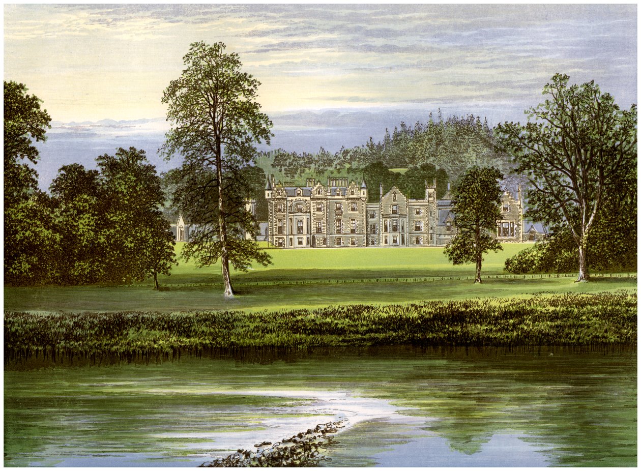 Abbotsford, Roxburghshire, Skotlanti, Scott-perheen koti, vuodelta 1880 tekijältä Unbekannt