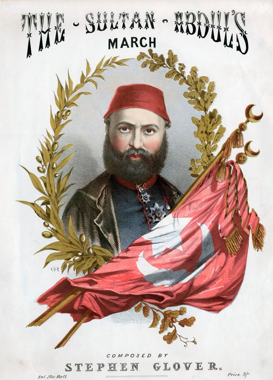 Abd-ul-Aziz 1830-1876, Turkin sulttaani vuodesta 1861, c1871 tekijältä Unbekannt