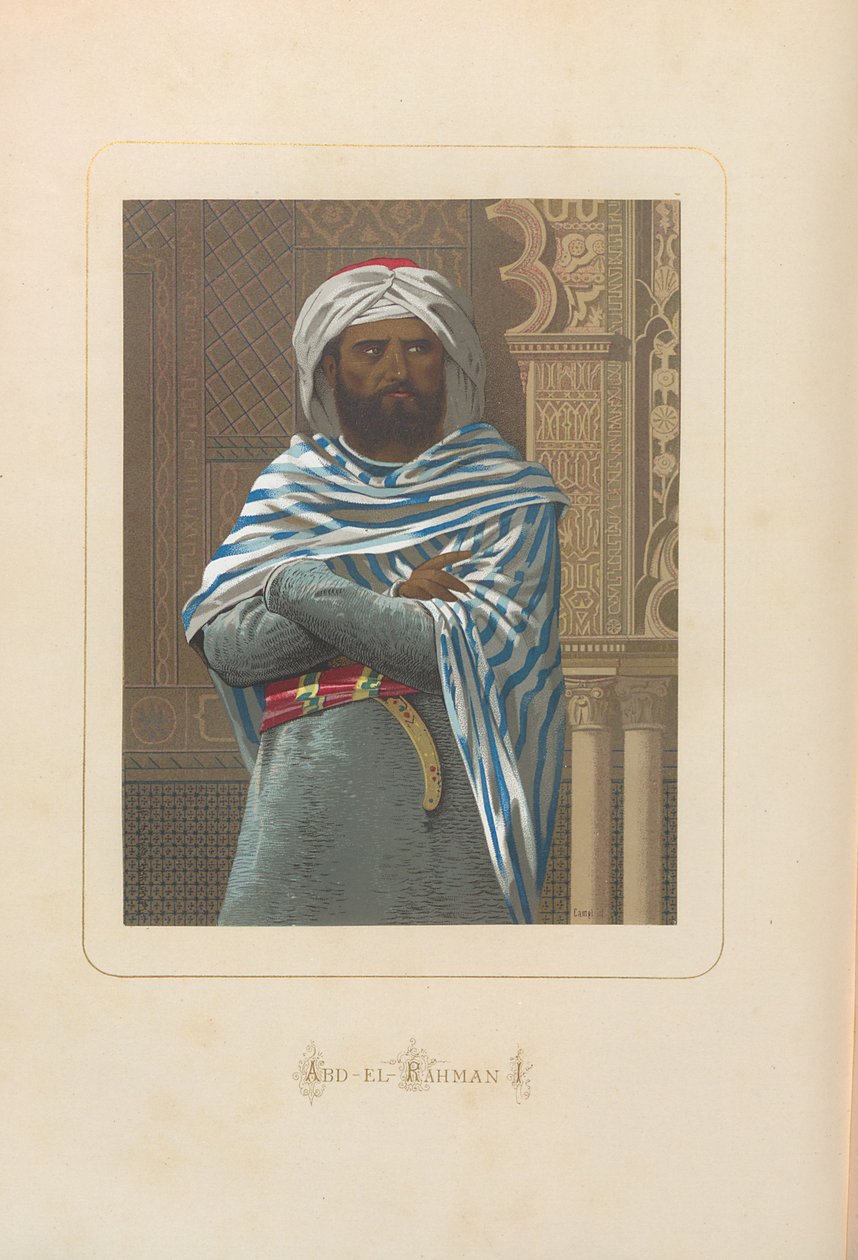 Abd al-Rahman I. Teos: Juan Landan kaikkien aikojen kuuluisat miehet ja naiset, 1875-1877. tekijältä Unbekannt