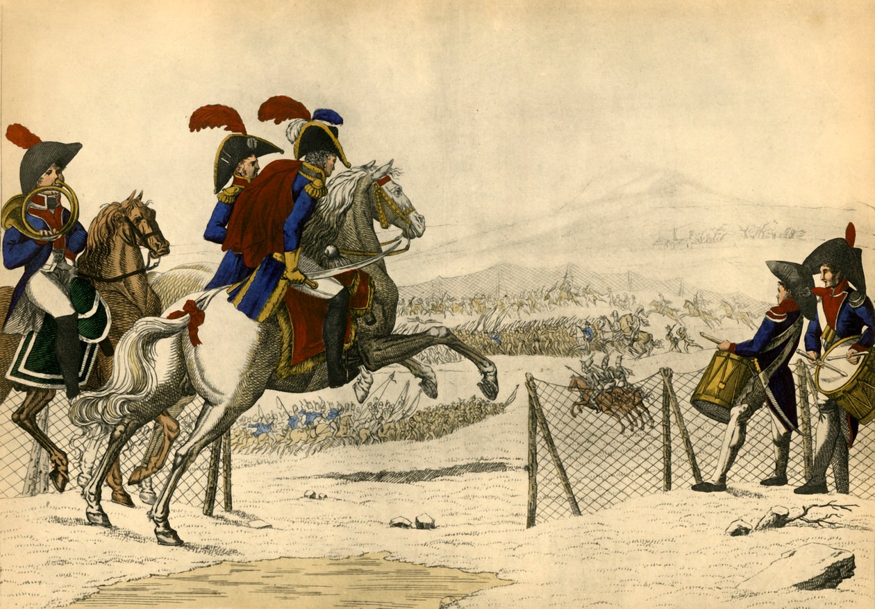 Näytös III Kohtaus VI - 50 000 itävaltalaista...Oh le beau coup de filet, 1805, 1921. tekijältä Unbekannt