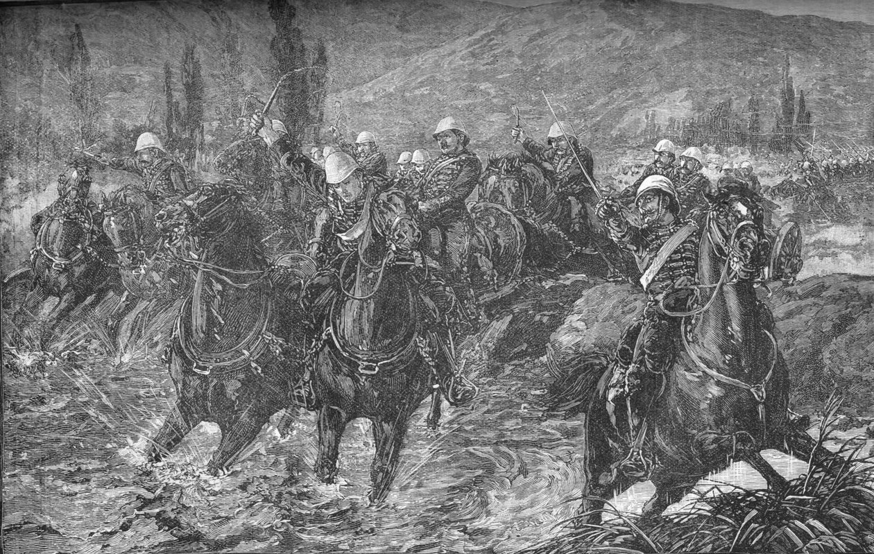 Toiminta Chardeh Valleyssa, 11. joulukuuta 1879, Yritetään pelastaa aseet, 1879, c1880 tekijältä Unbekannt