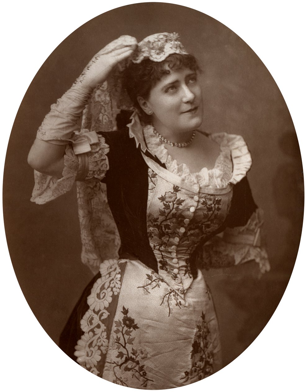 Ada Cavendish, brittiläinen näyttelijä, 1882 tekijältä Unbekannt