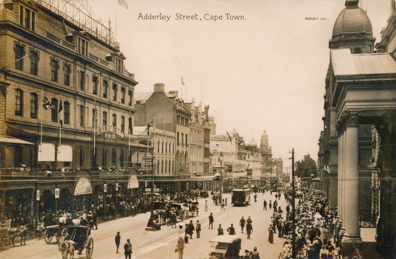 Adderley Street, Kapkaupunki, c1900 tekijältä Unbekannt