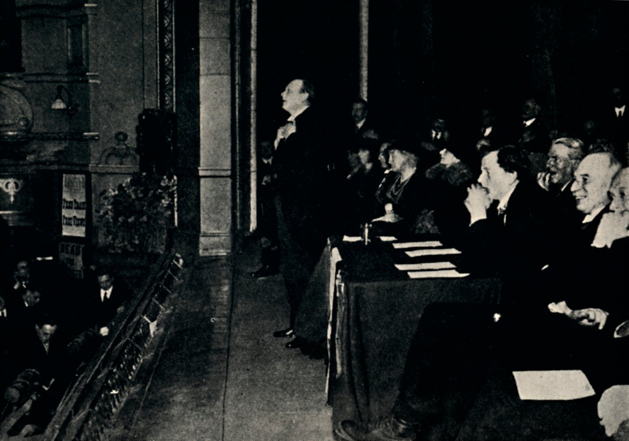 Puhuminen julkisessa kokouksessa Finsbury Parkissa, 1924, 1945. tekijältä Unbekannt