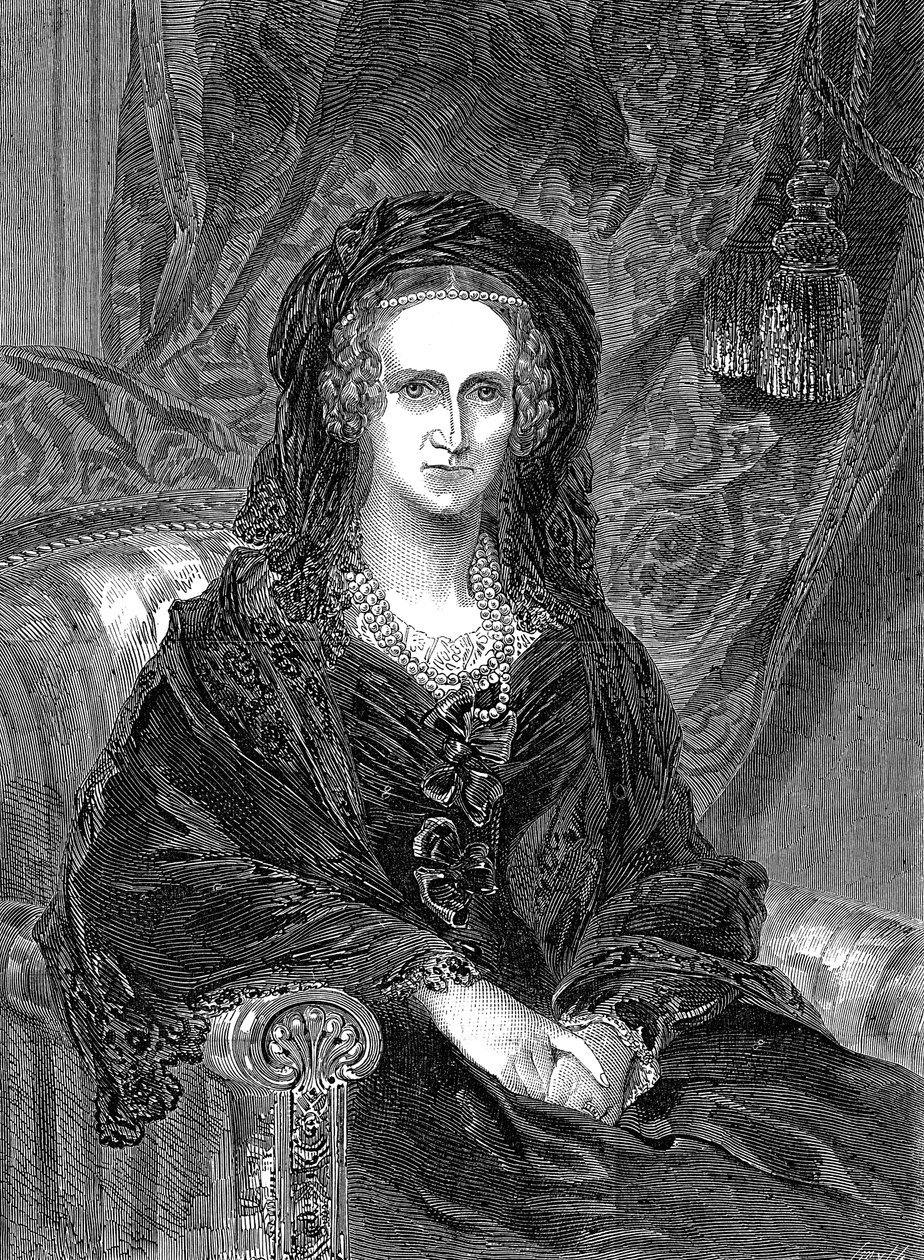 Adelaide Saxe-Coburg Meiningenistä 1792-1849, Saksassa syntynyt William IV:n kuningatar puoliso, 1849 tekijältä Unbekannt