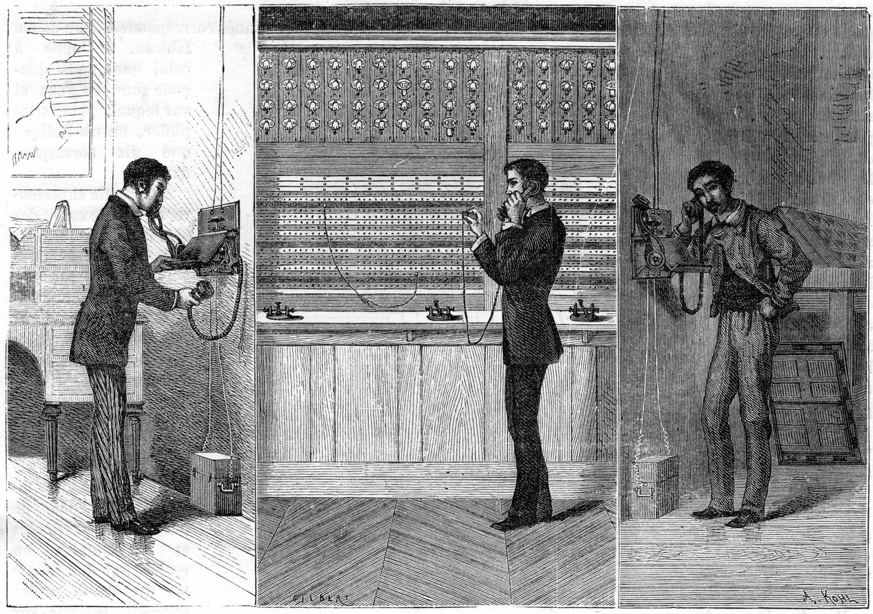 Ader-puhelinjärjestelmä, 1881 tekijältä Unbekannt