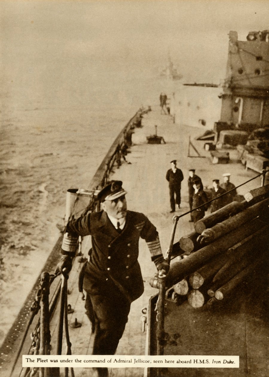 Admiral Jellicoe HMS Iron Duke -aluksella, 1914, 1935. tekijältä Unbekannt