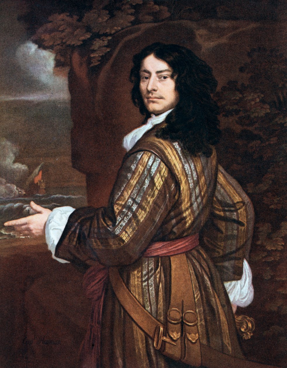 Amiraali Sir John Harman, englantilainen merivoimien upseeri, 1800-luku tekijältä Unbekannt