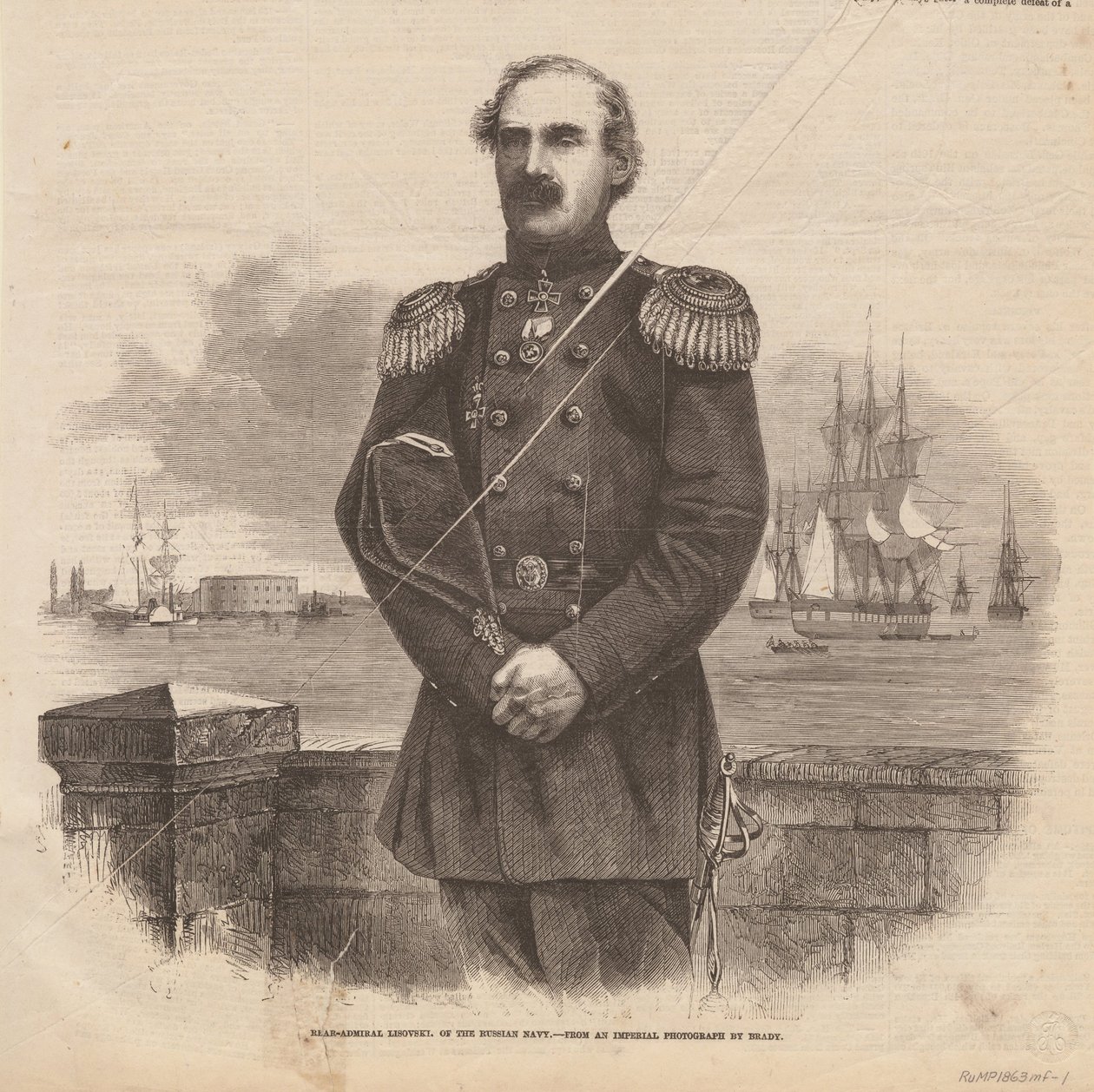 Amiraali Stepan Stepanovitš Lesovski 1816-1866, 1863 tekijältä Unbekannt