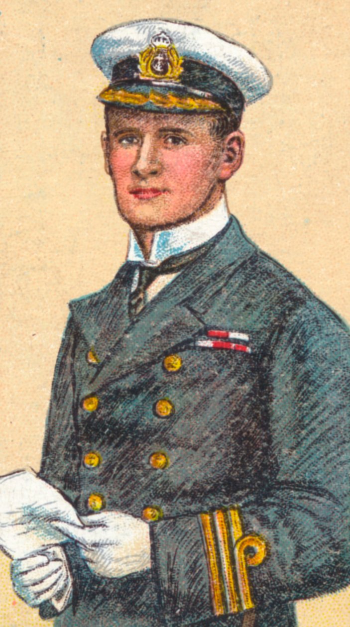 Amiraali Teddy Evans, 1881-1957, brittiläinen merivoimien upseeri ja Etelämantereen tutkimusmatkailija, 1916 tekijältä Unbekannt
