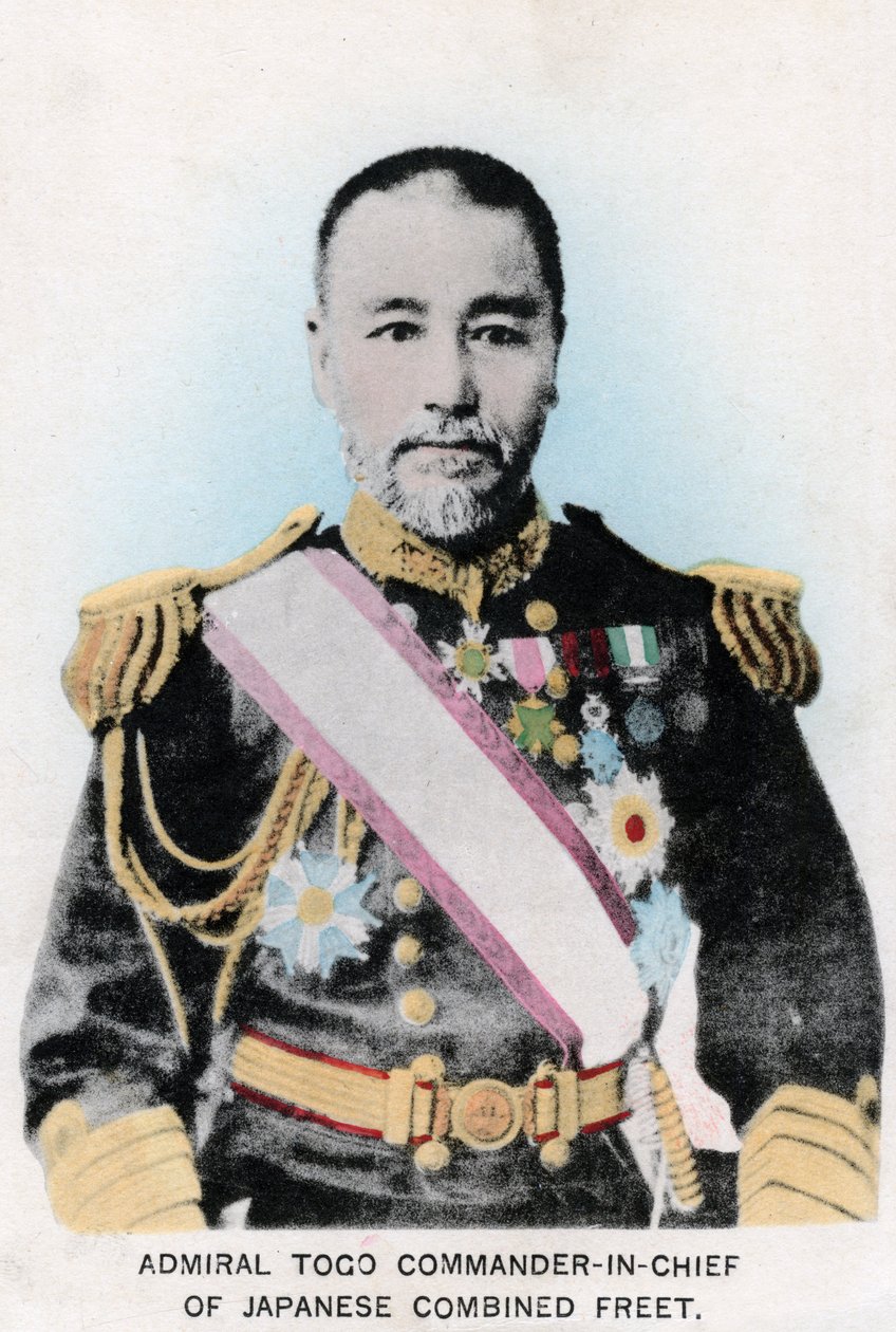 Amiraali Togo, Japanin yhdistetyn laivaston komentaja, c1903-1905 tekijältä Unbekannt
