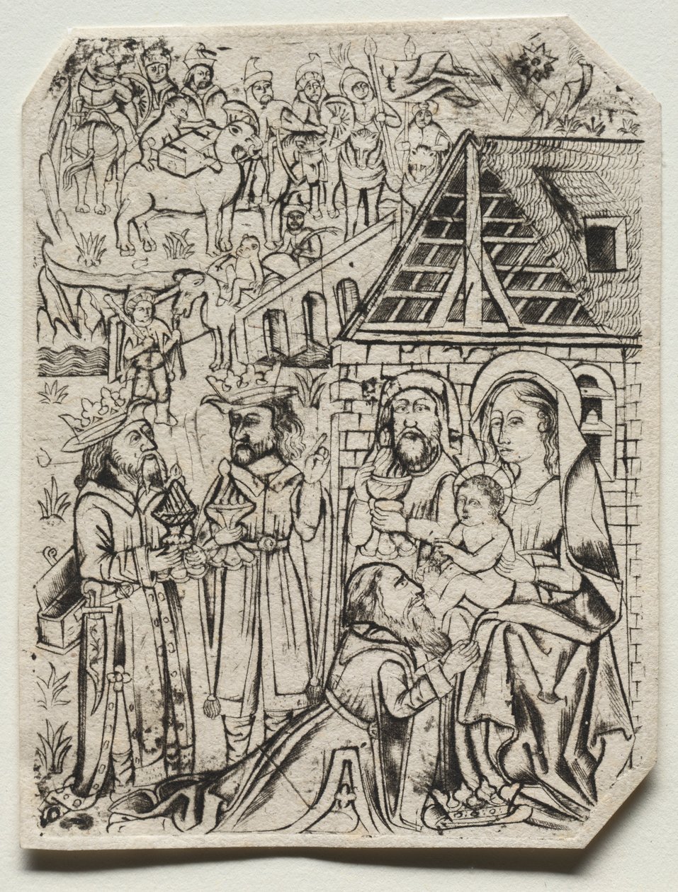 Maagien palvonta, 1400-luku. tekijältä Unbekannt