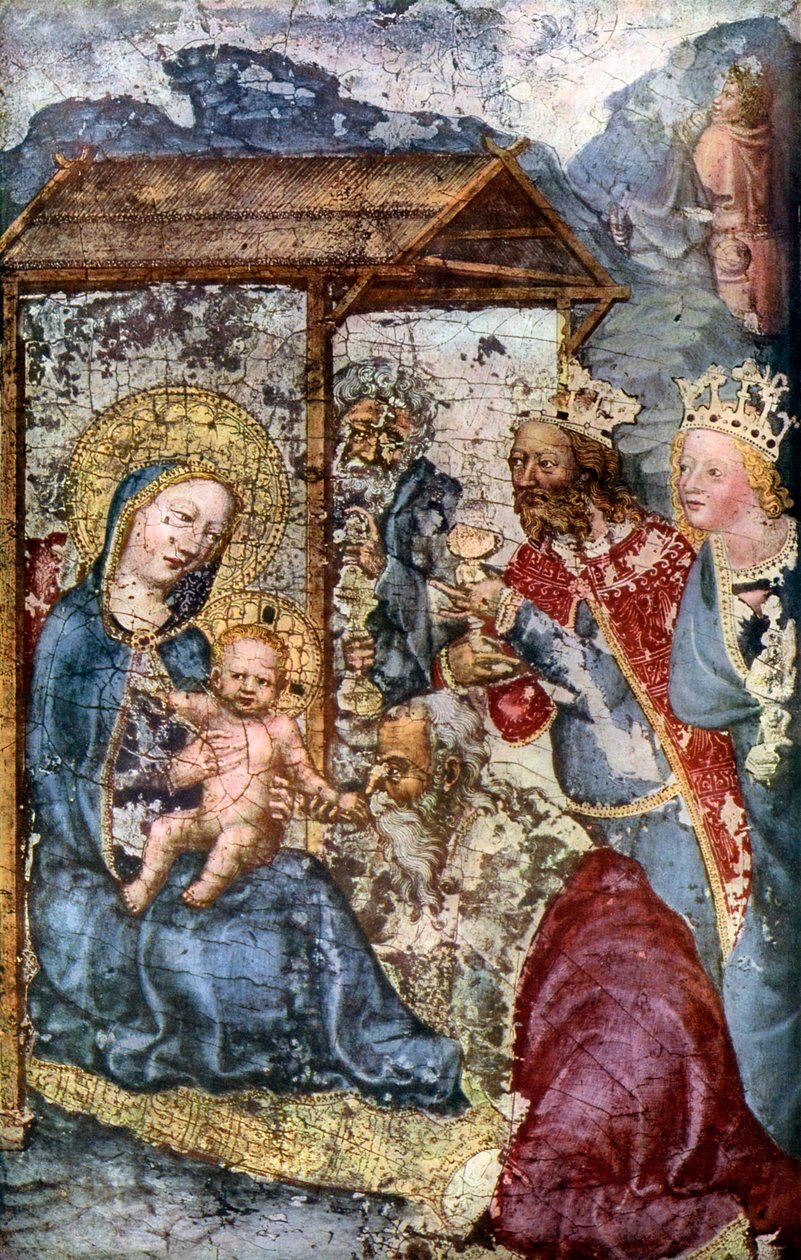 Kolmen kuninkaan palvonta, c1360 1955 tekijältä Unbekannt