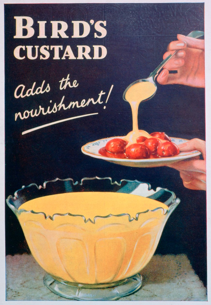 Mainos Birds Custardille, 1935 tekijältä Unbekannt
