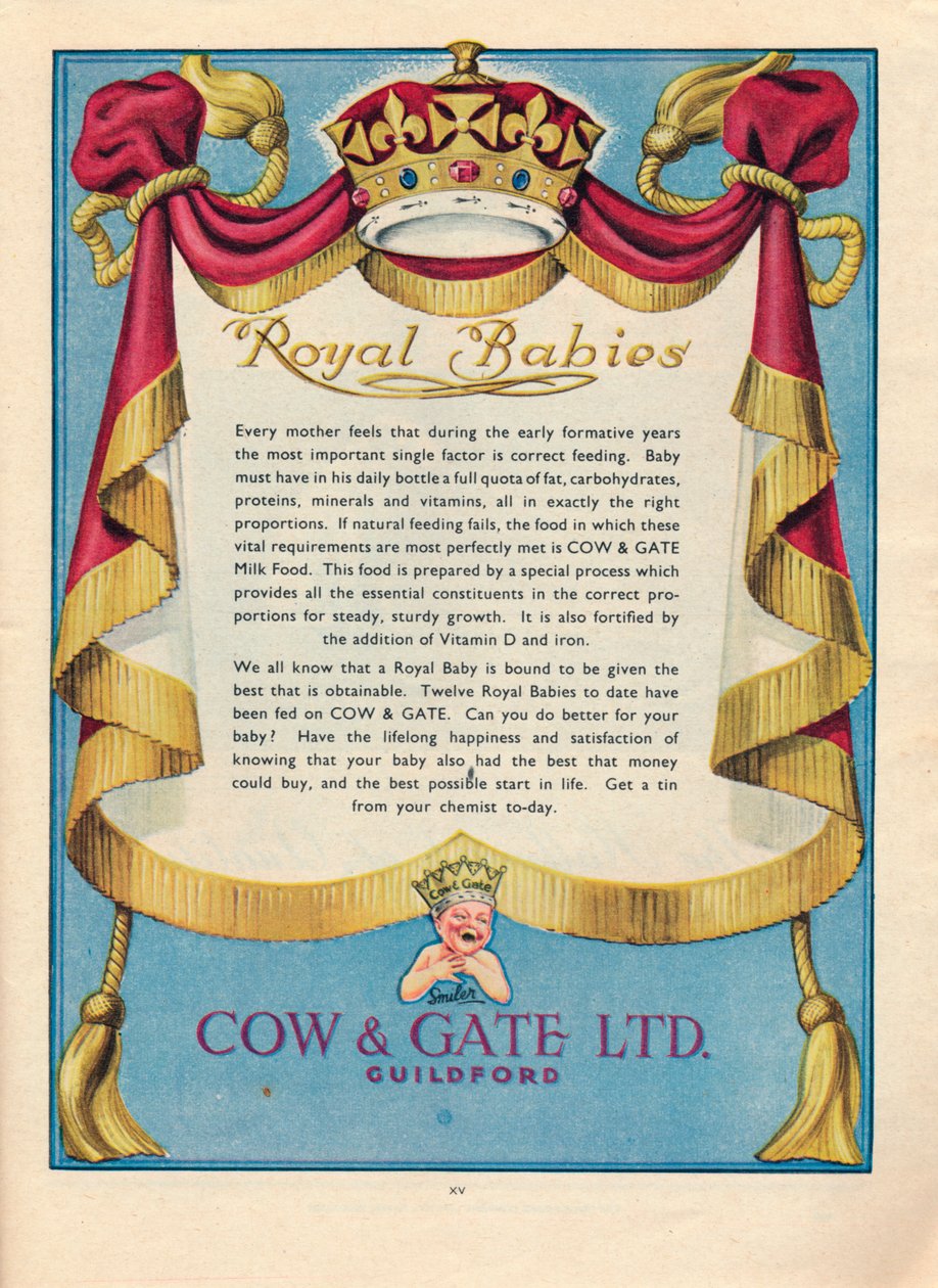 Cow & Gate Ltd:n mainos, 1951 tekijältä Unbekannt