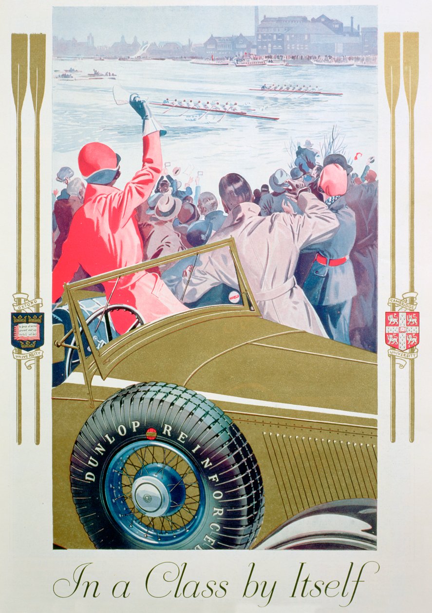 Dunlop-renkaiden mainos, 1932 tekijältä Unbekannt