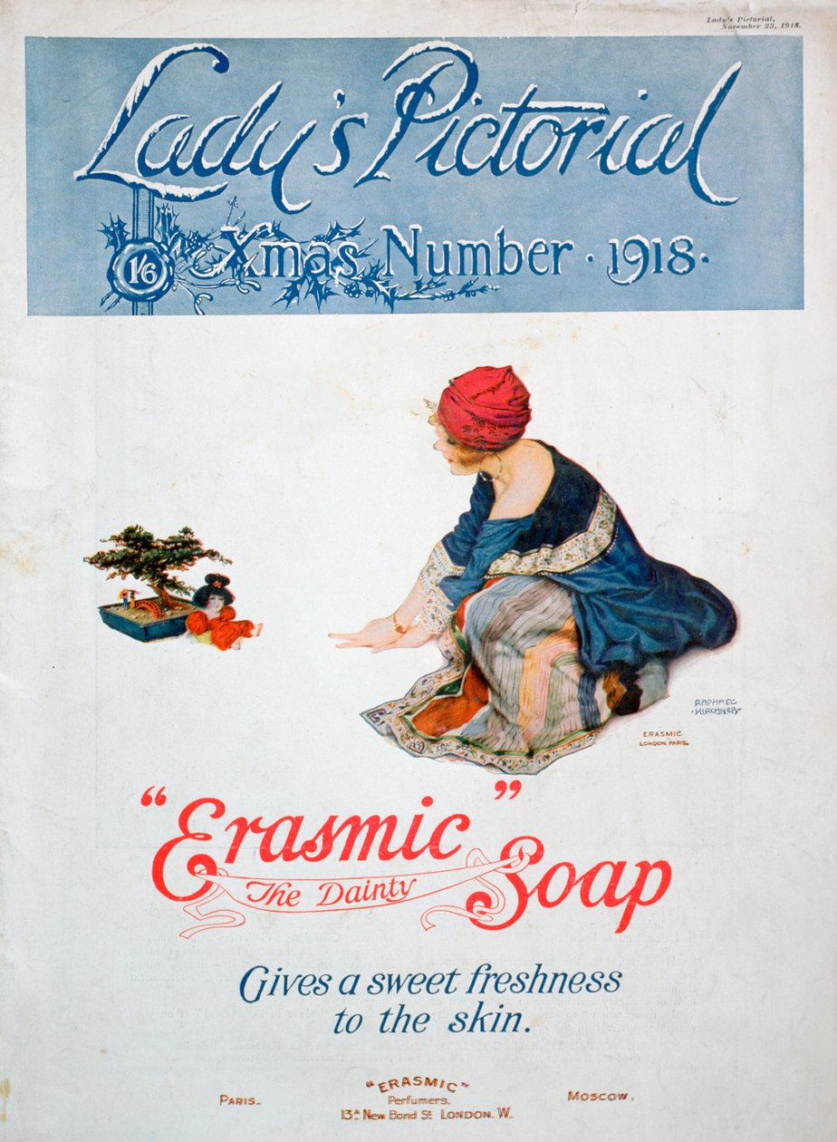 Erasmic-saippuan mainos, 1918 tekijältä Unbekannt
