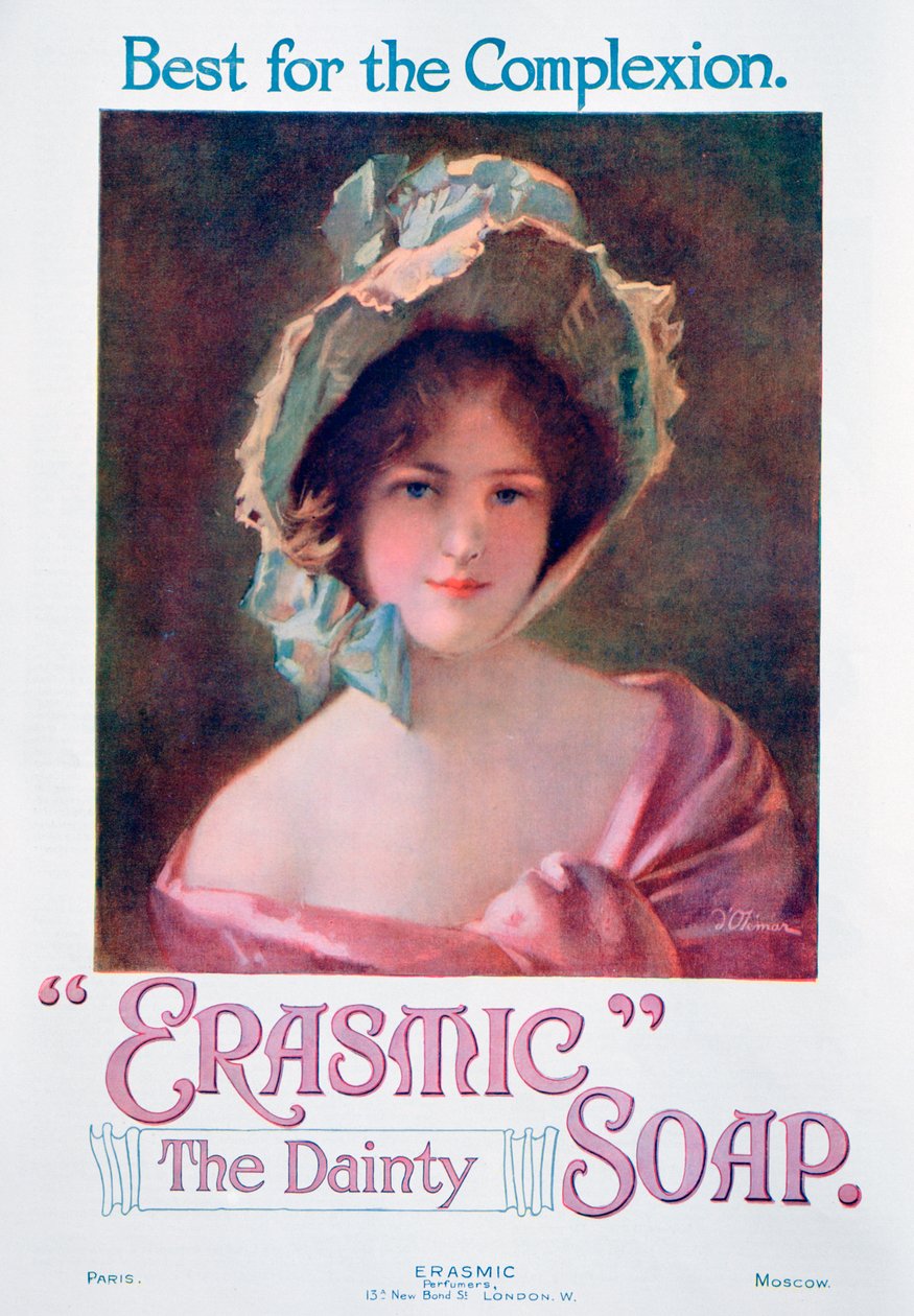 Erasmic-saippuan mainos, 1920 tekijältä Unbekannt