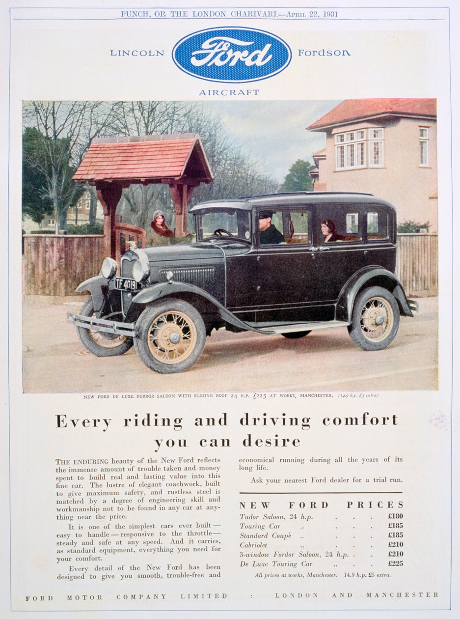 Mainos Ford-autoista, 1931 tekijältä Unbekannt
