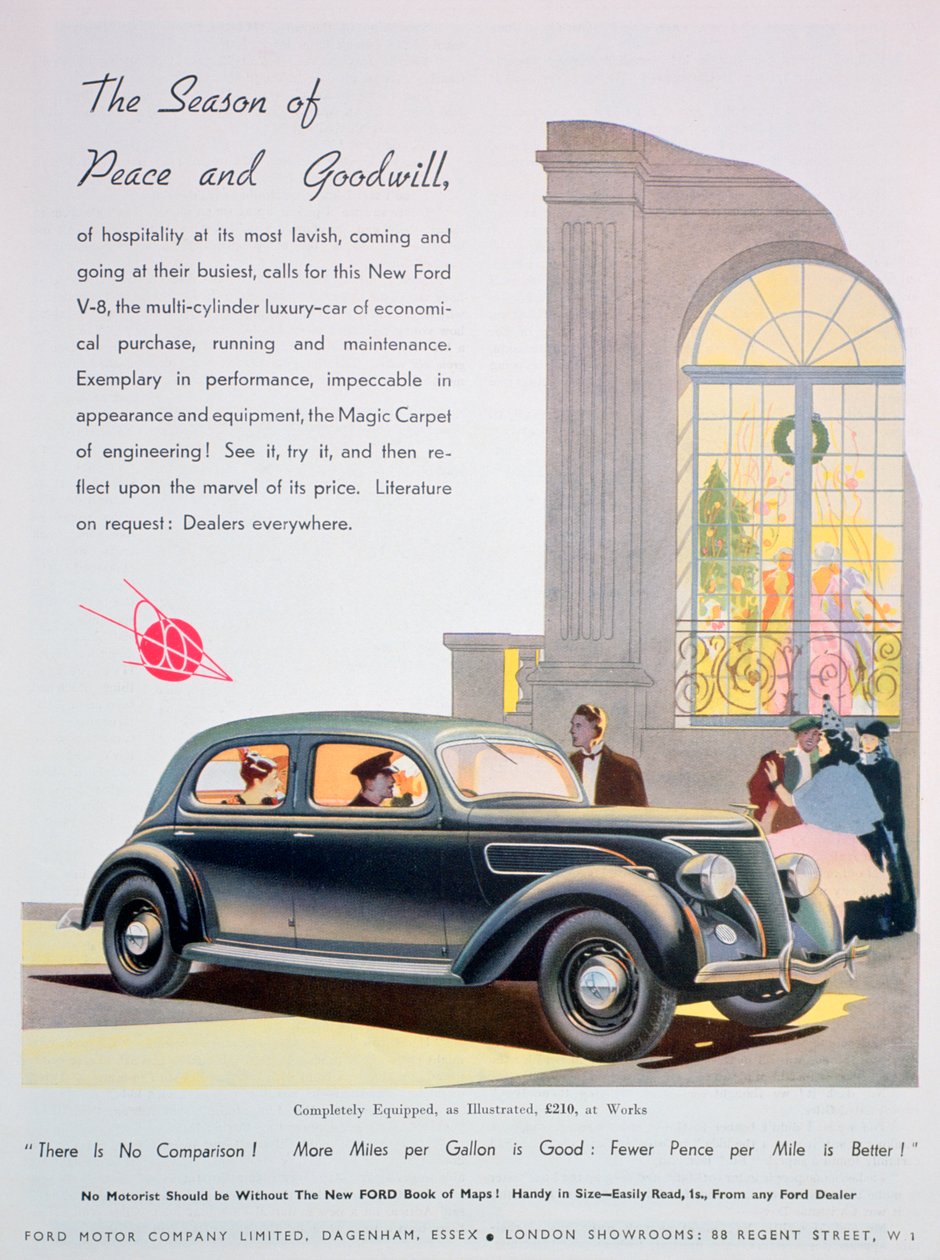 Mainos Ford-autoista, 1936 tekijältä Unbekannt
