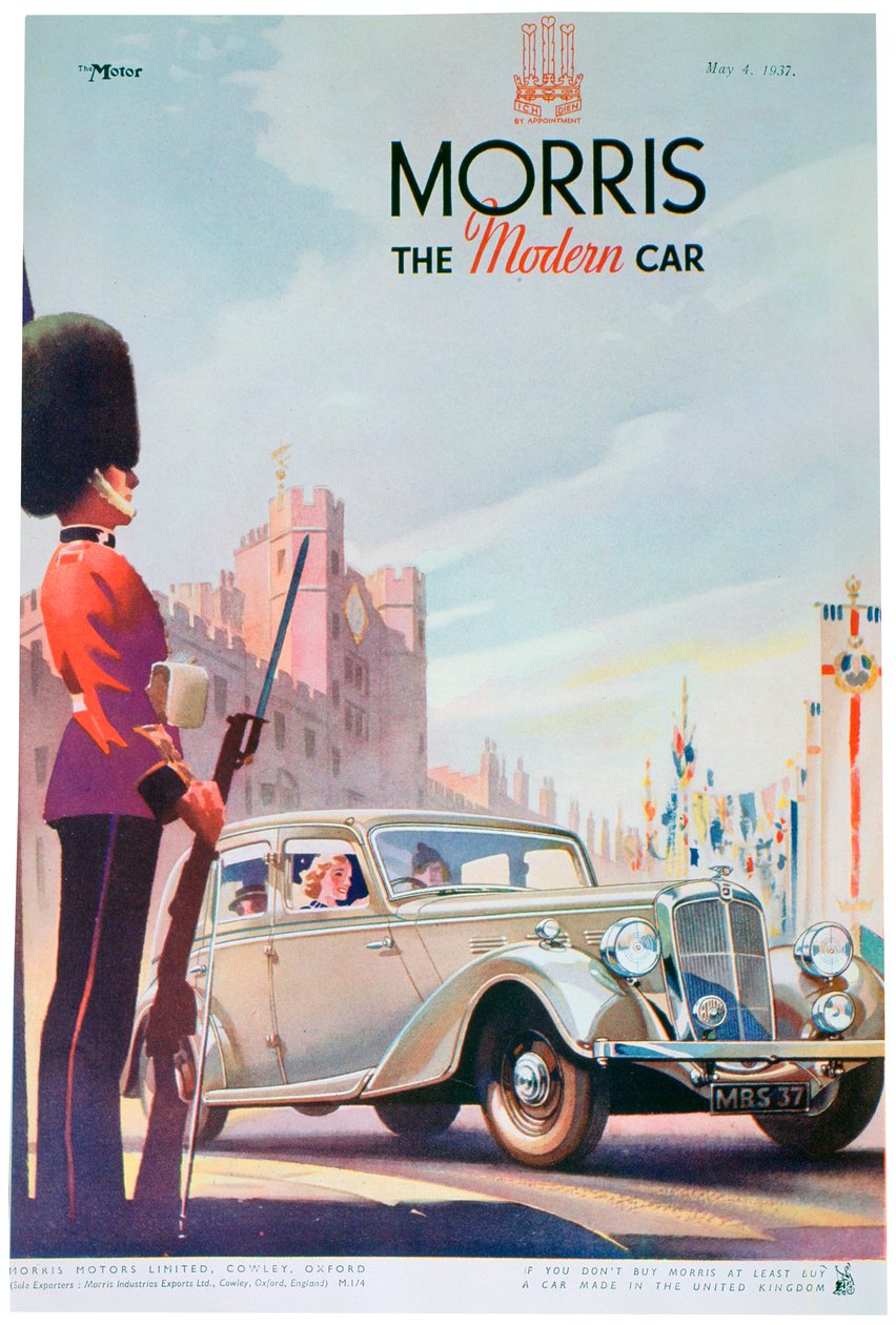 Morris-autojen mainos, 1937 tekijältä Unbekannt