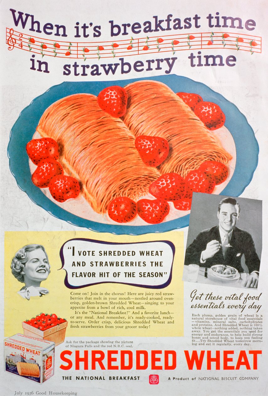 Silputtu vehnän mainos, 1936 tekijältä Unbekannt