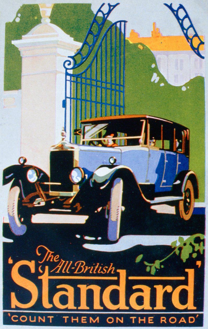 Mainos vakioautoista, 1920-luku tekijältä Unbekannt