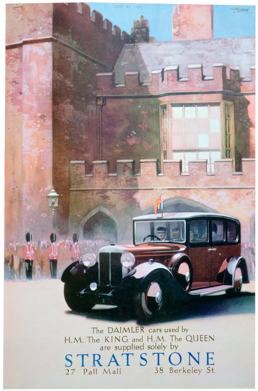 Stratstonen autokauppiaiden mainos, 1935 tekijältä Unbekannt
